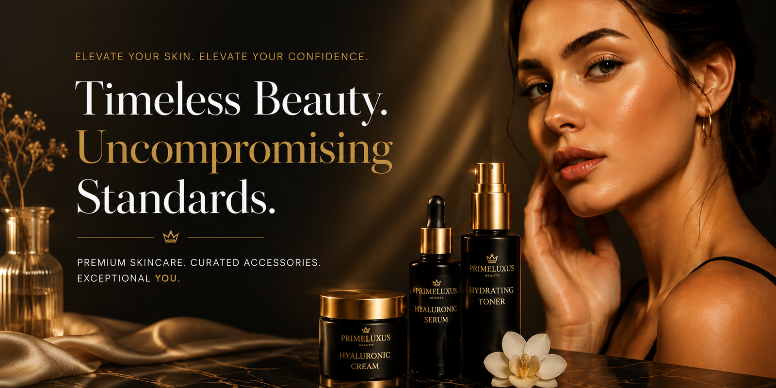 PrimeLuxUS premium skincare and beauty presentation